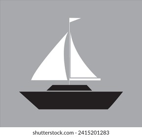 yacht, transportation, vector, wave, speed, ship, sail, symbol, sailboat, travel, nautical, business, vacation, sea, ocean, water, logo, sport, front, silhouette, fast, transport, abstract, set, art, 