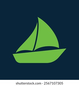 Yacht trendy artwork handsome abstract vector illustration colorful valuable design.eps