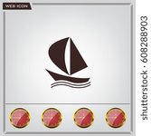 yacht vector icon