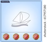 yacht vector icon
