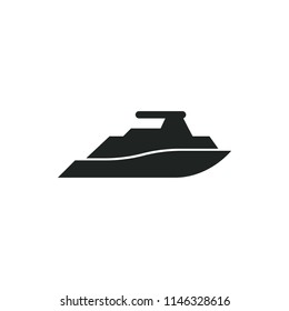 yacht vector icon