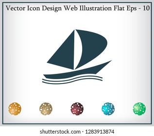 yacht vector icon