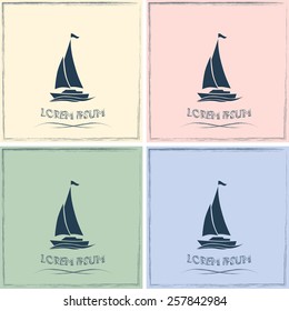 yacht vector icon