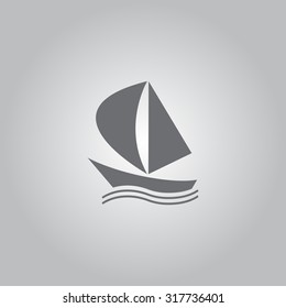 yacht vector icon