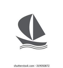 yacht vector icon