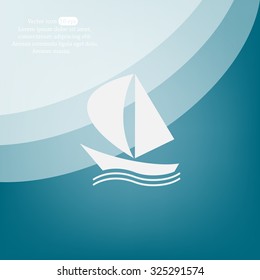 yacht vector icon