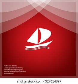 yacht vector icon