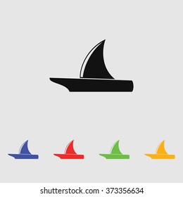 Yacht vector icon