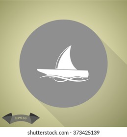 Yacht vector icon