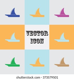 Yacht vector icon