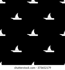 Yacht vector icon