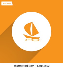 yacht vector icon