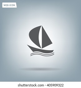 yacht vector icon