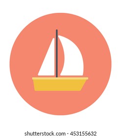 Yacht Vector Icon