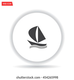 yacht vector icon