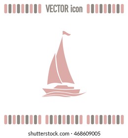 yacht vector icon