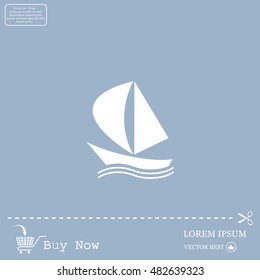 yacht vector icon