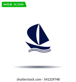 yacht vector icon