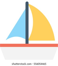 Yacht Vector Icon
