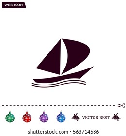 yacht vector icon
