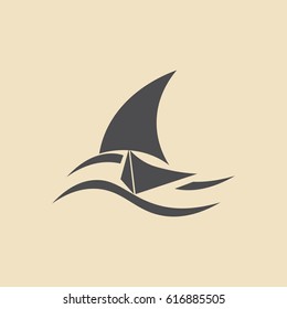 yacht vector icon