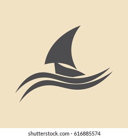 yacht vector icon