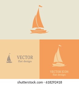 yacht vector icon