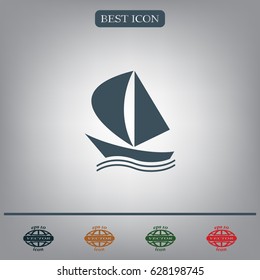 yacht vector icon
