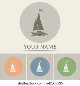 yacht vector icon