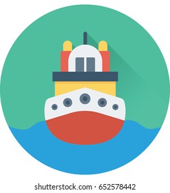 Yacht Vector Icon