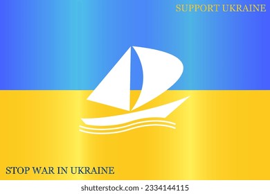 Yacht vector icon. Yacht symbol.
