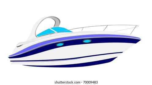 yacht vector illustration