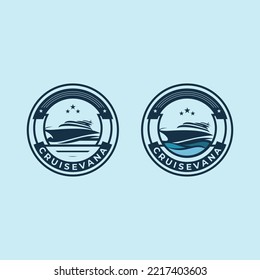 Yacht Vector Illustration Logo Design Template
