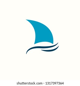 Yacht vector logo. Sailing logo