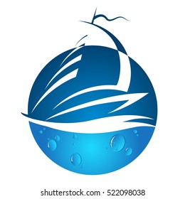 Yacht and wave vector design
