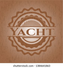 Yacht wood signboards. Vector Illustration.