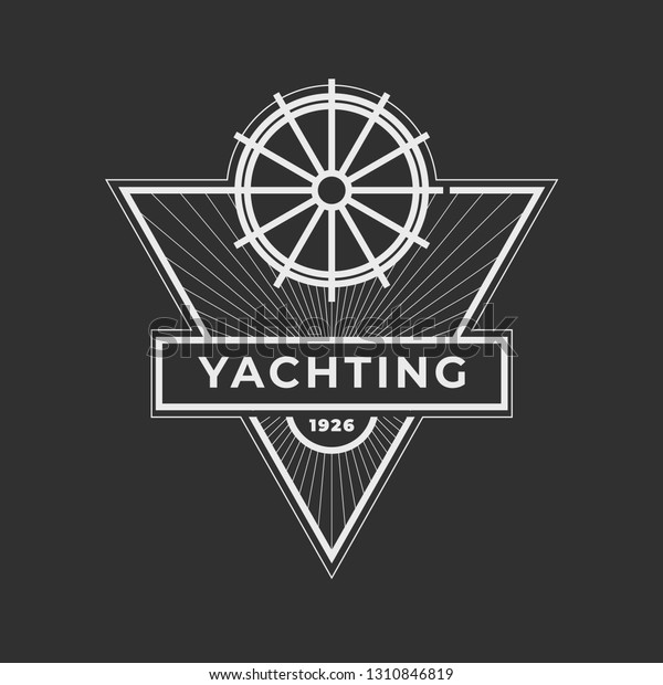 Yachting Club Logo Set Yachting Yahct Stock Vector (Royalty Free ...