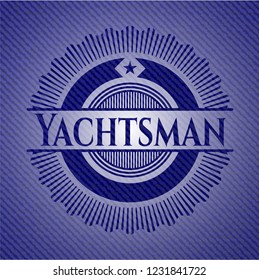 Yachtsman with jean texture