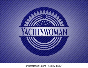 Yachtswoman jean background