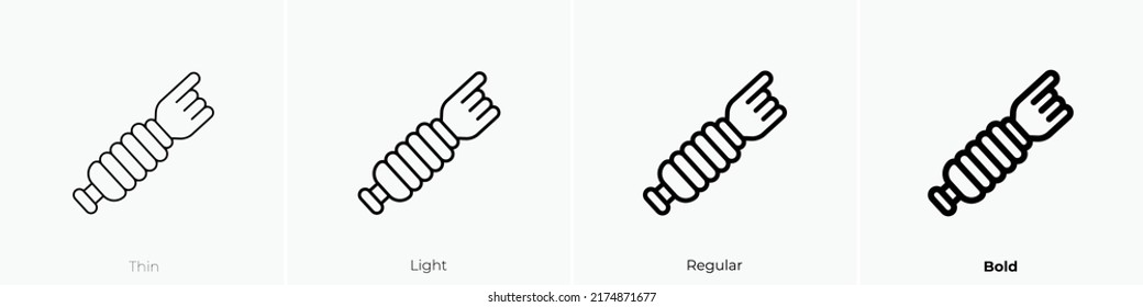yad icon. Thin, Light Regular And Bold style design isolated on white background