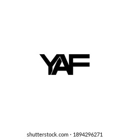 yaf letter original monogram logo design