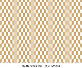 Yagasuri Pattern Illustration, Brown Version