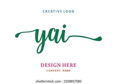 YAI  lettering logo is simple, easy to understand and authoritative