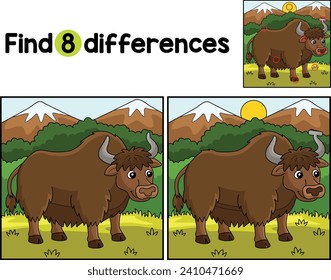 Yak Animal findet die Unterschiede