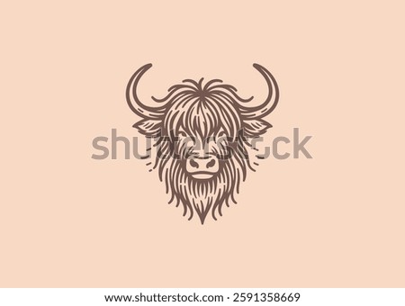 Yak Head Logo – A bold yak head with strong horns, symbolizing resilience, endurance, and power.