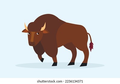 yak on a blue background