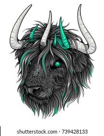 Yak. Vector illustration