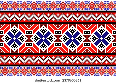 Yakan cloth inspired vector seamless pattern design