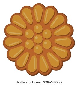 Yakgwa (Korean honey cookies) Illustration