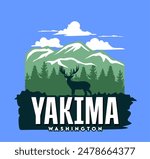 Yakima Washington with beautiful nature and sky